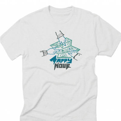 Mappy Hour White Tee