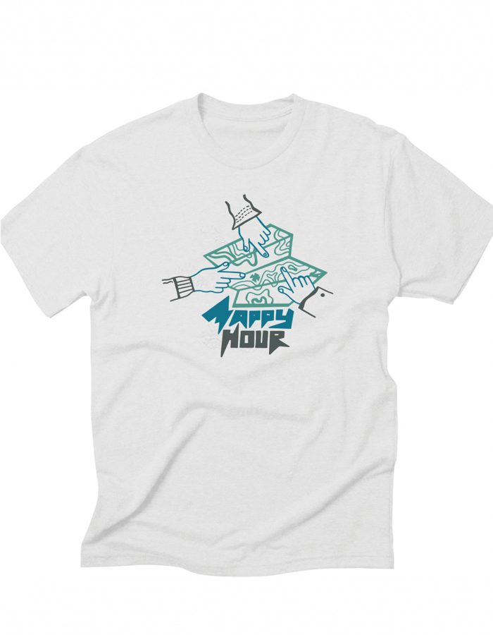 Mappy Hour White Tee