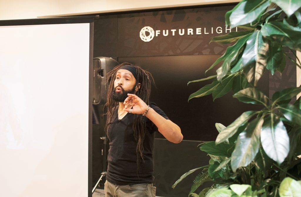 Derick Lugo at the North Face