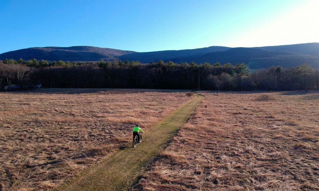 Biking Hudson Valley Drone Image by Revolution bikes