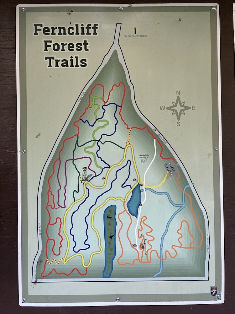 Map of Ferncliff Forest