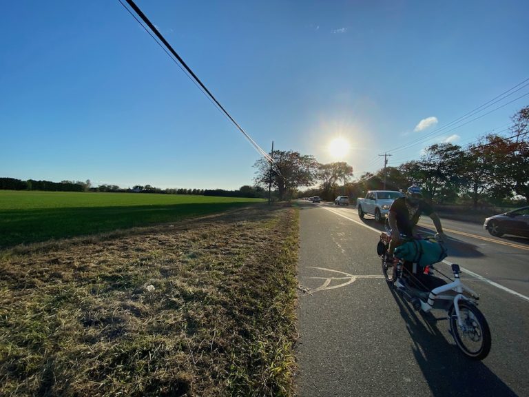 Man Biking on a Road