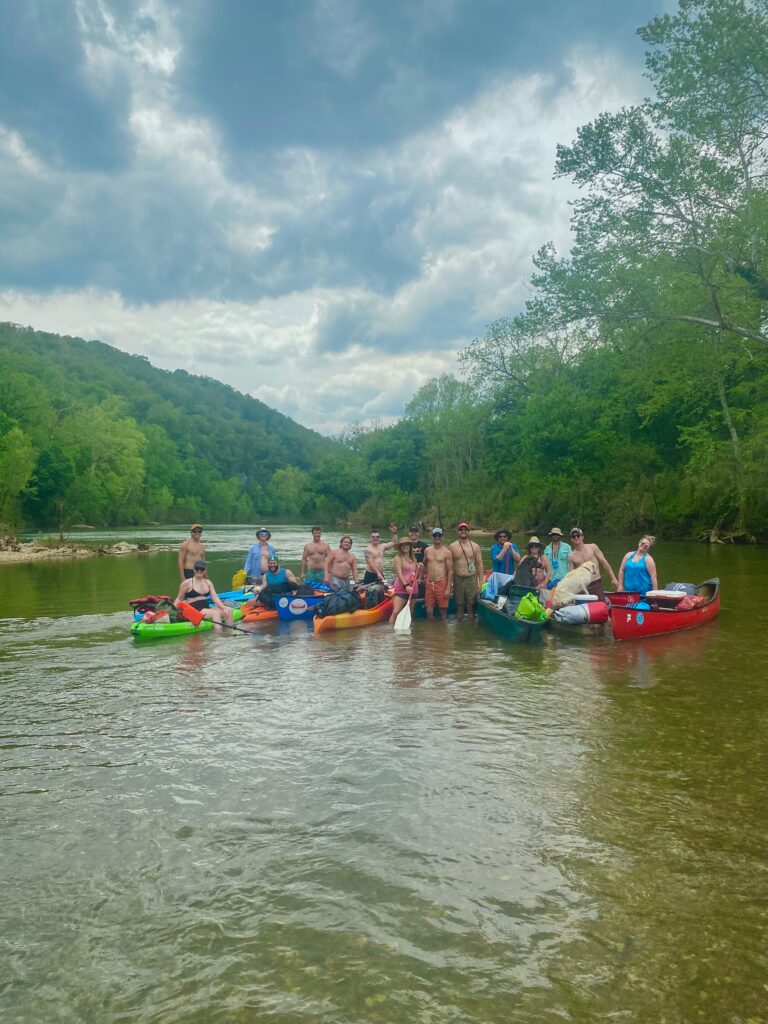 Group floating the Buffalo River